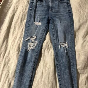 American Eagle Outfitters Blue Distressed Jeans